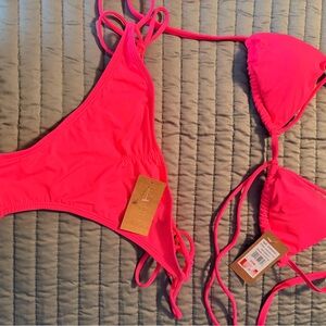 RACHEL Rachel Roy Neon Pink Bikini